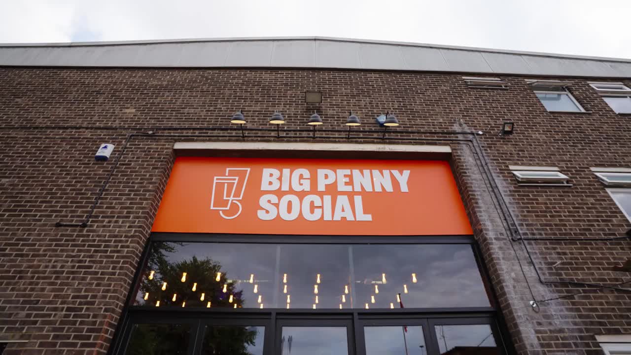 Photo of the front of Big Penny Social, the regular for EVE.